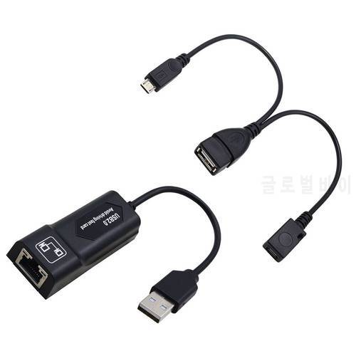 Hot LAN Ethernet Adapter For FIRE TV 3 Or STICK GEN 2 Or 2 STOP THE Buffering Mirco OTG USB 2.0 Adapter Combo Cable TV Stick