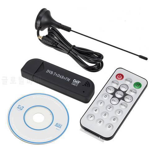 Digital TV Stick USB 2.0 DVB-T DAB FM Antenna Receiver Mini SDR Video Dongle for Household Television Playing Decoration