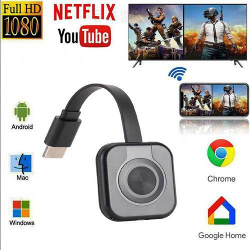 WiFi Wireless Dongle TV Stick HDMI-compatible HD 1080P Miracast DLNA TV Cast Display Receiver For IOS/Android Chromecast YouTube