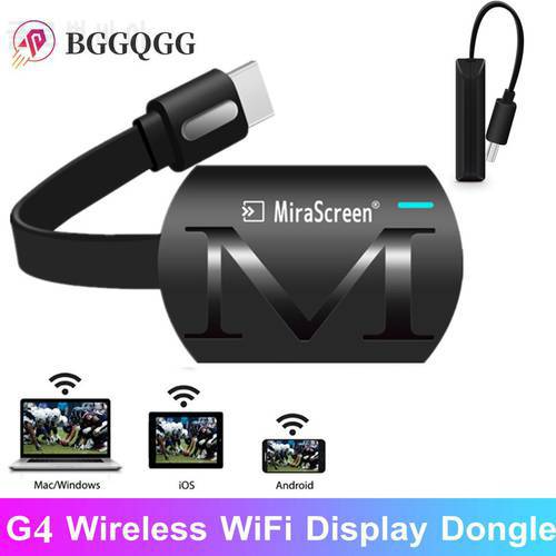 BGGQGG TV stick G4 Wifi Display Receiver DLNA Miracast Airplay Mirror Screen HDMI-compatible Android IOS Mirascreen Dongle