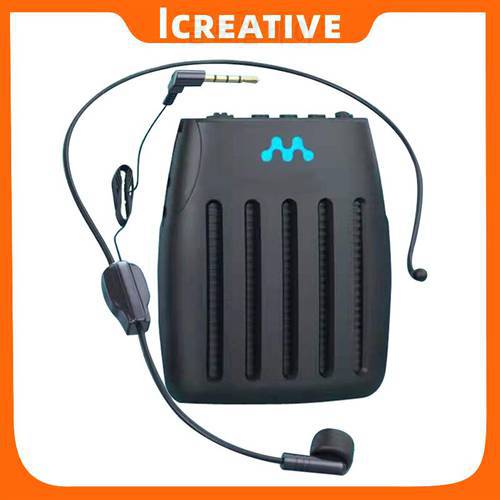 icreative Portable Classroom Voice Amplifier Teachers BT5.0 Rechargeable Wireless Speakers Horn Loudspeaker with Microphone