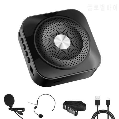 Portable Voice Amplifier Speaker Bluetooth-compatible Loudspeaker For Teachers Music Player Handsfree Office Meeting Accessory