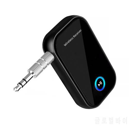 BT15 Bluetooth 5.0 Receiver 3.5mm AUX Jack Hansfree Call Mic Music Wireless Audio Adapter for Car Kit Wired Speaker
