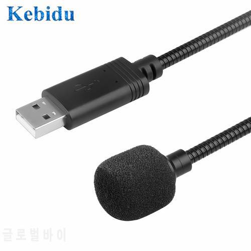 Kebidu Adjustable USB 2.0 Microphone Mini Studio Speech Microphone Mic For Desktop PC For Windows 2000 WinXP Win7