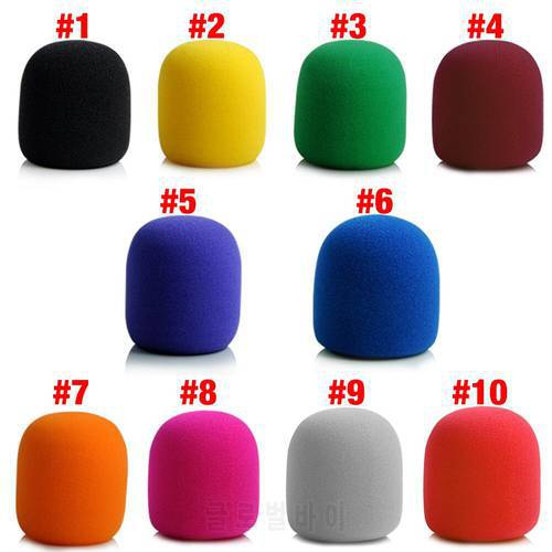 7x3.5CM Microphone Mic Foam Cover Microphone Headset Grill Windscreen Sponge Foam Cover For Handheld Stage Microphone