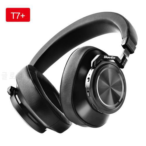 Bluedio T7+ Headphone Bluetooth User-defined Active Noise Cancelling Wireless Headset With Microp For phone Support SD Card Slot