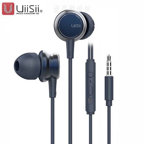 UiiSii Effects Noise Cancelling 6D Sound Dynamic HIFI Heavy Bass Music Adjust Volume In-ear Earphone for iphone Android