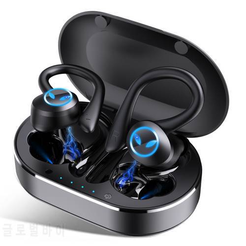 TWS Wireless Earphones Bluetooth-compatible Headphone 9D Stereo Sports Waterproof Earbuds Headsets With Microphone Charging Box