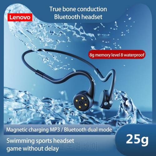 Lenovo X4 X5 x3 Pro Bone Conduction Bluetooth Headphone Sports Earphone Waterproof TWS Headset with Mic Earhook Bass Hifi Stereo