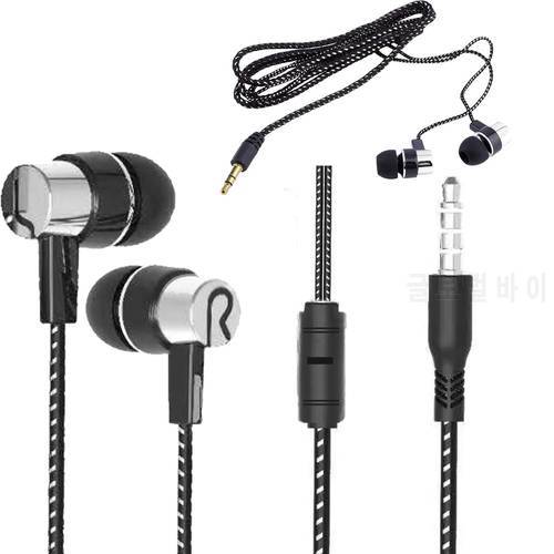 5 Colors 3.5mm Wired Earphones Sports Running Headset Noise Isolating Stereo 1.1M In-Ear Media Player Music Earphone Stereo