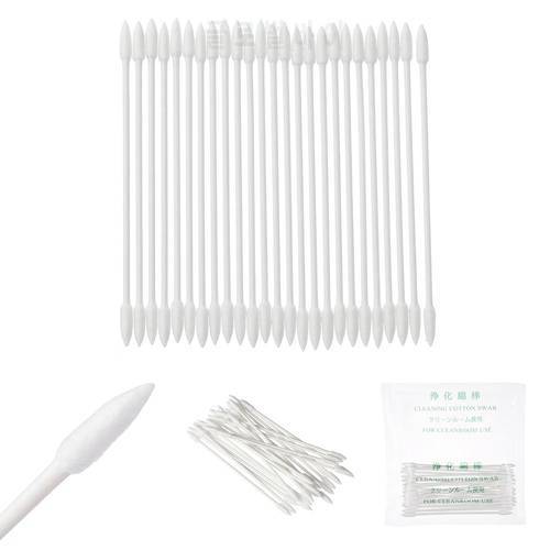 50PCS Earphone Cleaning Swab Tool Disposable Cotton Stick Cleanroon Use Earbuds Dust Free For AirPods Earphone Phone Charge Port