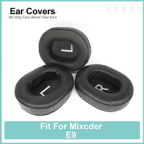 Earpads For Mixcder E9 Headphone Earcushions Protein Velour Sheepskin Pads Foam Ear Pads Black Comfortable