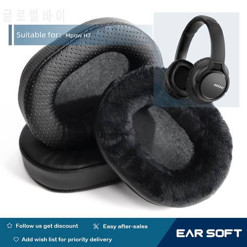 Earsoft Replacement Ear Pads Cushions for Mpow H7 Headphones Earphones Earmuff Case Sleeve Accessories