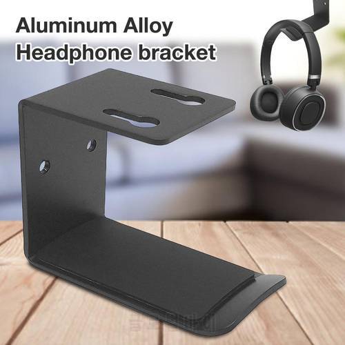Aluminum Alloy Headphone Hanger Holder Wall Mount Headset Stand Desk Display Bracket Hanging Hook Earphone Rack 50x64mm
