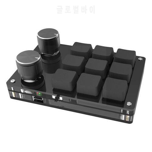 Nine-s Custom Bluetooth Pad Macro Knob Shortcut Game Customization Mechanical Switch Hot-swap Mini Board Red W F0u1