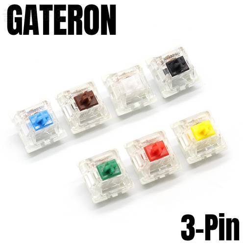 Gateron Mechanical Keyboard Switch KS9 3Pin Red White Blue 35g 55g 80g Clicky Linear Switch SMD LED CIY Gaming Switches