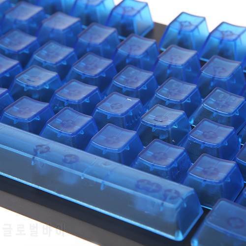 104 Keys Transparent ABS Blank Keycaps For OEM MX Switches Gaming Keyboard H052