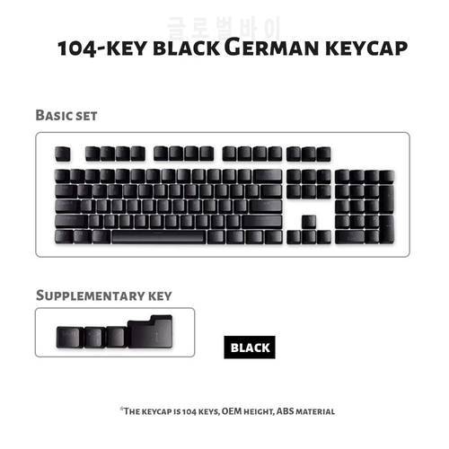 104 Keys Transparent German/Russian/French/Spanish/Korean/Abnt2 Backlit Keycaps For Mechanical Keyboard ISO Supplement Keycaps