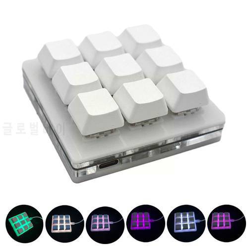 RGB Mini Keyboard Macro Keypad DIY Customize Shortcut Keyboard Gaming Keyboard Programmable Mechanical Keyboard