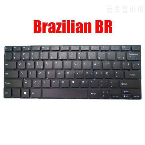Brazilian BR Laptop Replacement Keyboard For Compaq For Presario CQ-25 Black Without Frame New