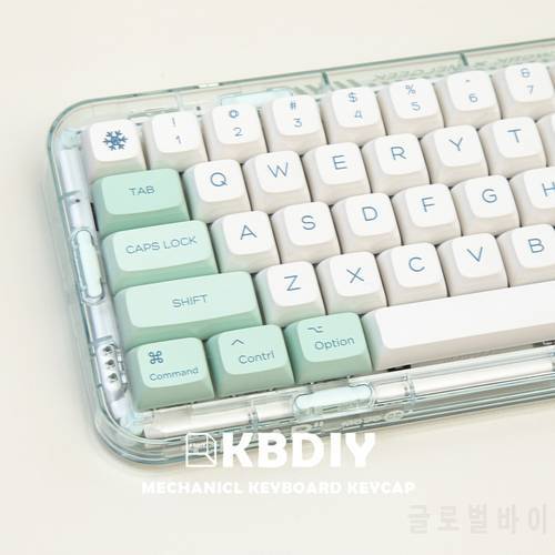 KBDiy 134 Keys Snow Mountain MAC Apple PBT Keycap XDA Profile Keycaps for Mechanical Keyboard Key Caps Custom DIY Set MK870 gk61