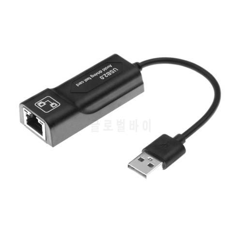 New USB Ethernet Adapter USB 2.0 Network Card To RJ45 Lan For Win7/Win8/Win10 Laptop Ethernet USB Computer Gaming Accessories