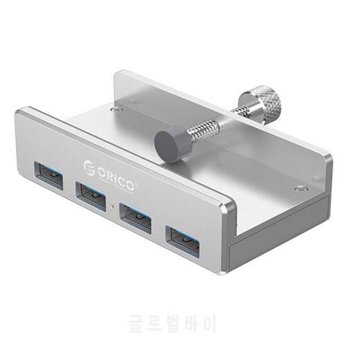 MH4PU/MH4PU-P Clip-type USB 3.0 Type A HUB Adapter Aluminum 4 Ports USB Multi Splitter for Laptop Desktop Dock Station