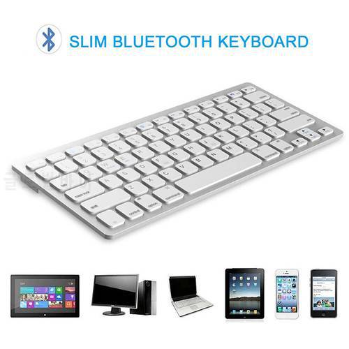 Professional Ultra-slim Wireless Keyboard Portable Bluetooth-compatible 3.0 Keyboard Teclado for Apple for iOS Android Windows