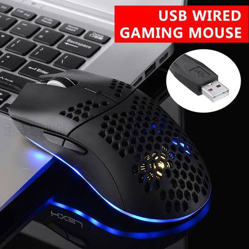 High-end optical professional gaming mouse with 7 bright colors LED backlit and ergonomics design For LOL CS Programming Mice