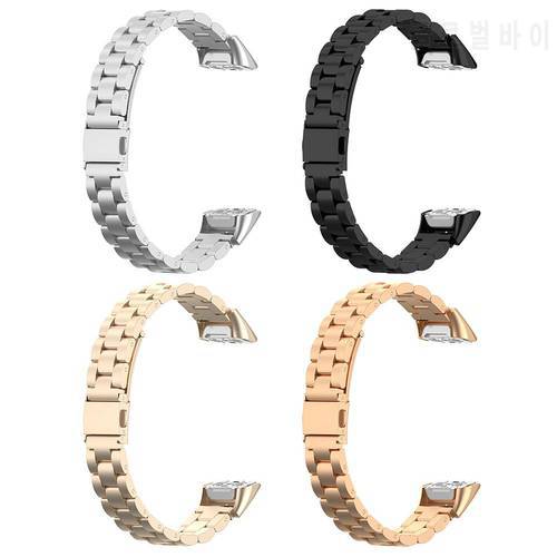 Stainless Steel Strap Watch Band Belt Durable Moderate Softness Comfortable for Samsung Galaxy Fit SM-R370 Smartwatch