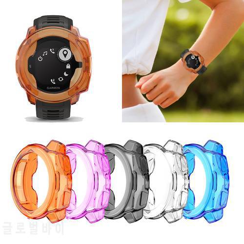 TPU Protective Case For Garmin Instinct Protective Sleeve Smart Watch Accessories Clear Cover For Garmin Instinct Case Cover