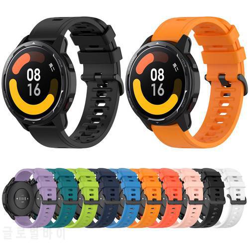 1PC 22MM Silicone Strap For Xiaomi Watch S1 Active/watch Color Smart Watch Replacement Wristband Smartband 10 Optional Colors