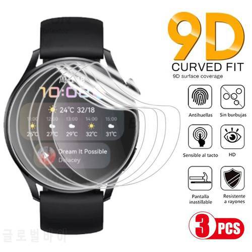 9D Curved Soft Hydrogel Film For Huawei Watch Fit ES GT 2 Pro 2E 42mm 46mm Full Screen Protectors Film For Honor Watch Magic 2