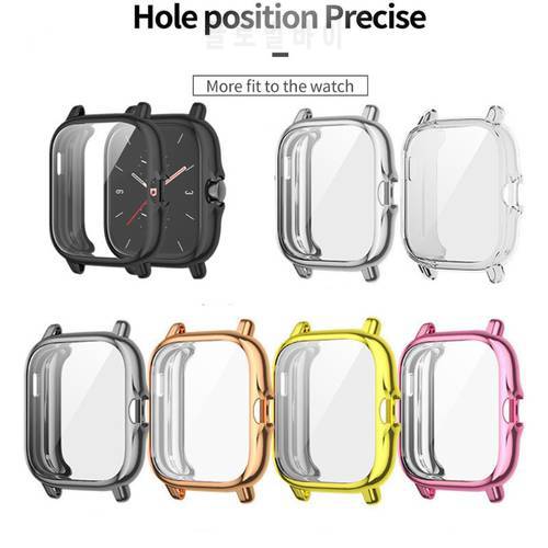 Full Coverage Protective Cover For Amazfit- GTS 2 SPlating TPU Case For Huami-Amazfit GTS 2E Smartwatch Protector A1968