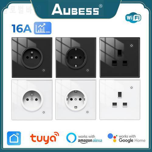 16A Tuya Smart Wifi Power Plug 3680W EU Smart Life Control Timing Smart Home Socket Outlet Works With Alexa Google Assistant