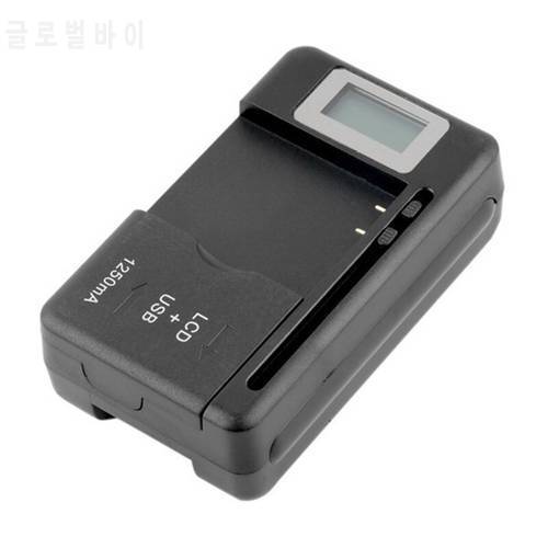 Universal Mobile Battery US / EU Charger adapter with LCD Indicator Screen For Cell Phones USB Port