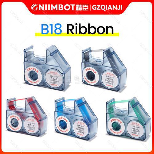 PET Paper Thermal Label Printer Color Ribbon White Black Red Yellow Blue Green Ribbons for Niimbot B18