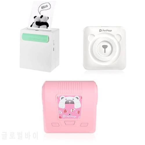 Peripage A3 A6 A8 Thermal Photo Printer with 203dpi 204dpi Pink Blue White New Year Christmas Gift