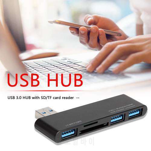 USB 3.0 HUB Converter Dock 3 USB 3.0 SD TF Card Reader Splitter for Computer PC USB Extension Cable HUB Charge