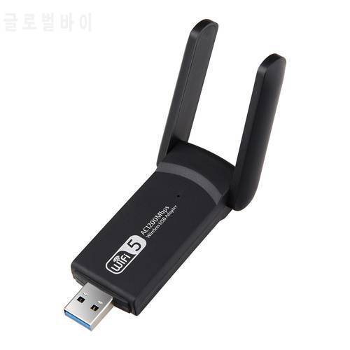 USB 3.0 1200M 1300M Wifi Adapter Dual Band 5G 2.4G 802.11AC Wifi Dongle Network Card Gigabit Ethernet For Laptop PC Win10