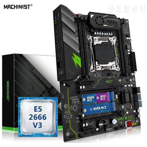 MACHINIST E5 MR9A PRO Motherboard LGA 2011-3 With Xeon E5 2666 V3 CPU Processor Kit Set Support DDR4 RAM Four-channel