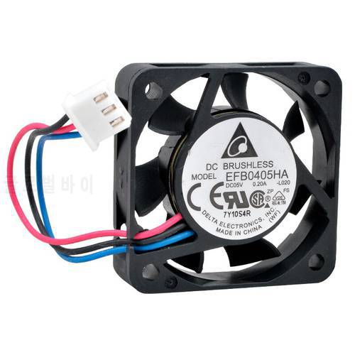 EFB0405HA 4cm 40mm fan 40x40x10mm DC5V 0.20A 3 lines 3pin Cooling fan for IPC monitor host router
