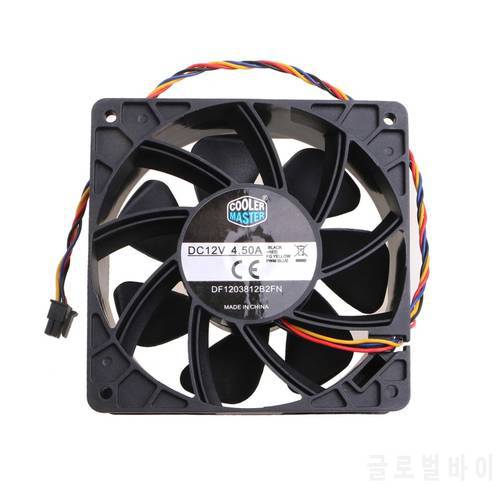 12cm High Speed Cooling Fan 120mm DF1203812B2FN 7000RPM DC12V 4pin CPU Axial Cooler Fans Industrial Dropship