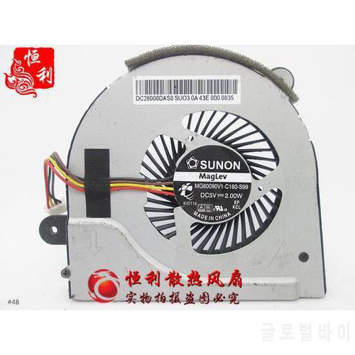 SUNON MG60090V1-C180-S99 DC 5V 2.00W 4-wire Notebook Cooling Fan
