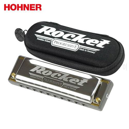 Hohner 10 Hole Rocket Diatonic Harmonica Resin Comb Blues harp, Key of C with Gifts