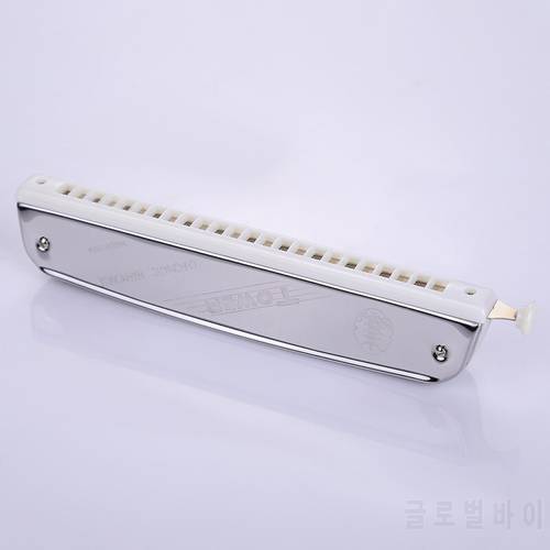 24 Hole Chromatic Harmonica for Beginners Resin Material Adults Stage Performance Orff Musical Instruments Birthday Gifts 2022