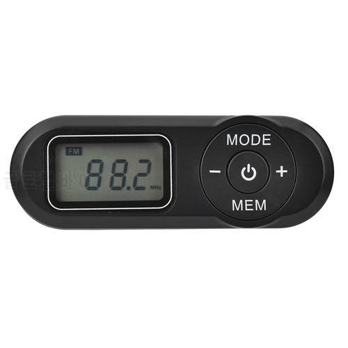 Mini Radio LCD Digital Display Retro Rechargeable Pocket Mini Radio Outdoor Walking Retro FM Player Receiver