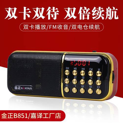 2022 Most popular Radio ZSY-B851/B851S Dual Card Dual Electric Mini Audio Card Speaker Portable Player Radio