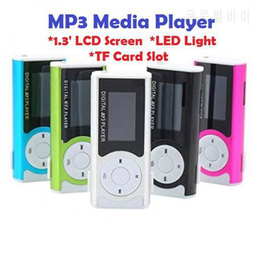 Rechargeable Portable MP3 Media Player LCD Screen FM Radio Video Music Player With Free Headphones Led Light Support TF SD Card