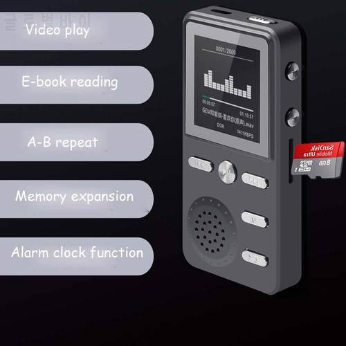 Portable Metal 8GB MP3 Player Lossless HIFI MP3 Sport Music Multifunction FM Clock Recorder Loudly Stereo Players with USB Cable